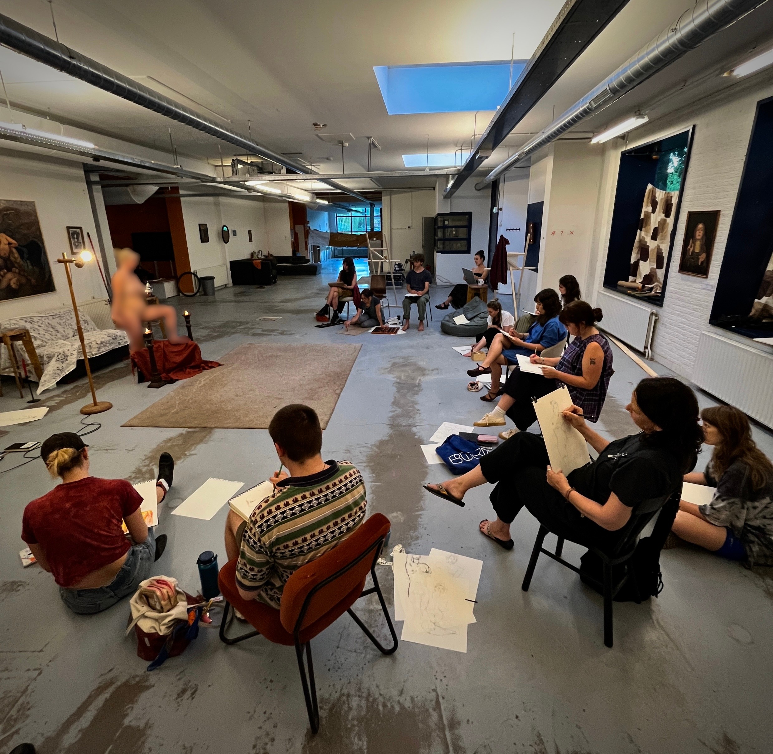 Live figure drawing 1